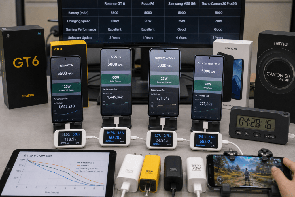 7 HP 1 Jutaan Baterai 7000 mAh Terbaik Mei 2026, Tahan Seharian dan Charging Cepat 45W