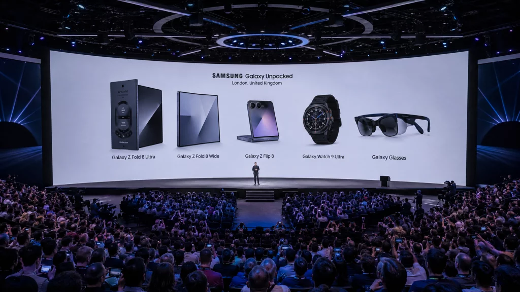 Galaxy Z Fold 8 Ultra dan Galaxy Glasses Siap Tampil 22 Juli, 2 Bulan Sebelum iPhone Fold